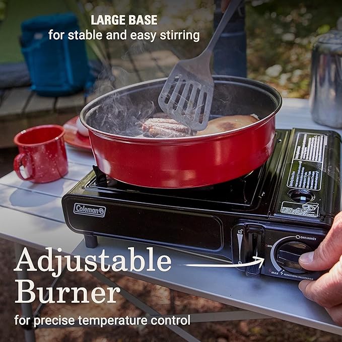 Coleman Classic 1-Burner Butane Stove, Portable Camping Cooktop with Carry Case & InstaStart Ignition, Adjustable Burner with 7650 BTUs of Power for Camping, Grilling, Tailgating, & More - Image 4