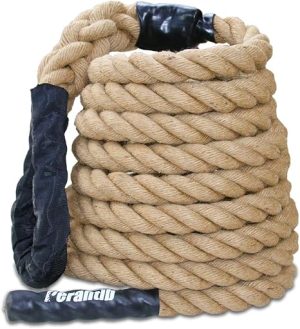 Perantlb Outdoor Climbing Rope for Fitness and Strength Training, Workout Gym Climbing Rope, 1.5'' in Diameter, Length Available: 8,10, 15, 20, 25, 30,40, 50 Feet…