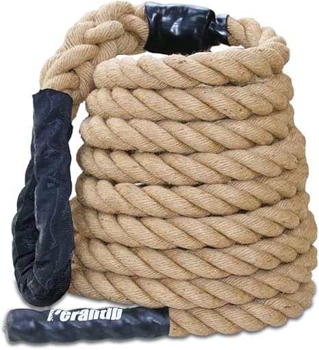 Perantlb Outdoor Climbing Rope for Fitness and Strength Training, Workout Gym Climbing Rope, 1.5'' in Diameter, Length Available: 8,10, 15, 20, 25, 30,40, 50 Feet…