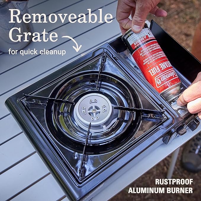 Coleman Classic 1-Burner Butane Stove, Portable Camping Cooktop with Carry Case & InstaStart Ignition, Adjustable Burner with 7650 BTUs of Power for Camping, Grilling, Tailgating, & More - Image 3